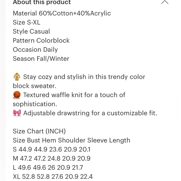 Cozy & Colorful Waffle Knit Mock Neck Sweater - Picture 3 of 3